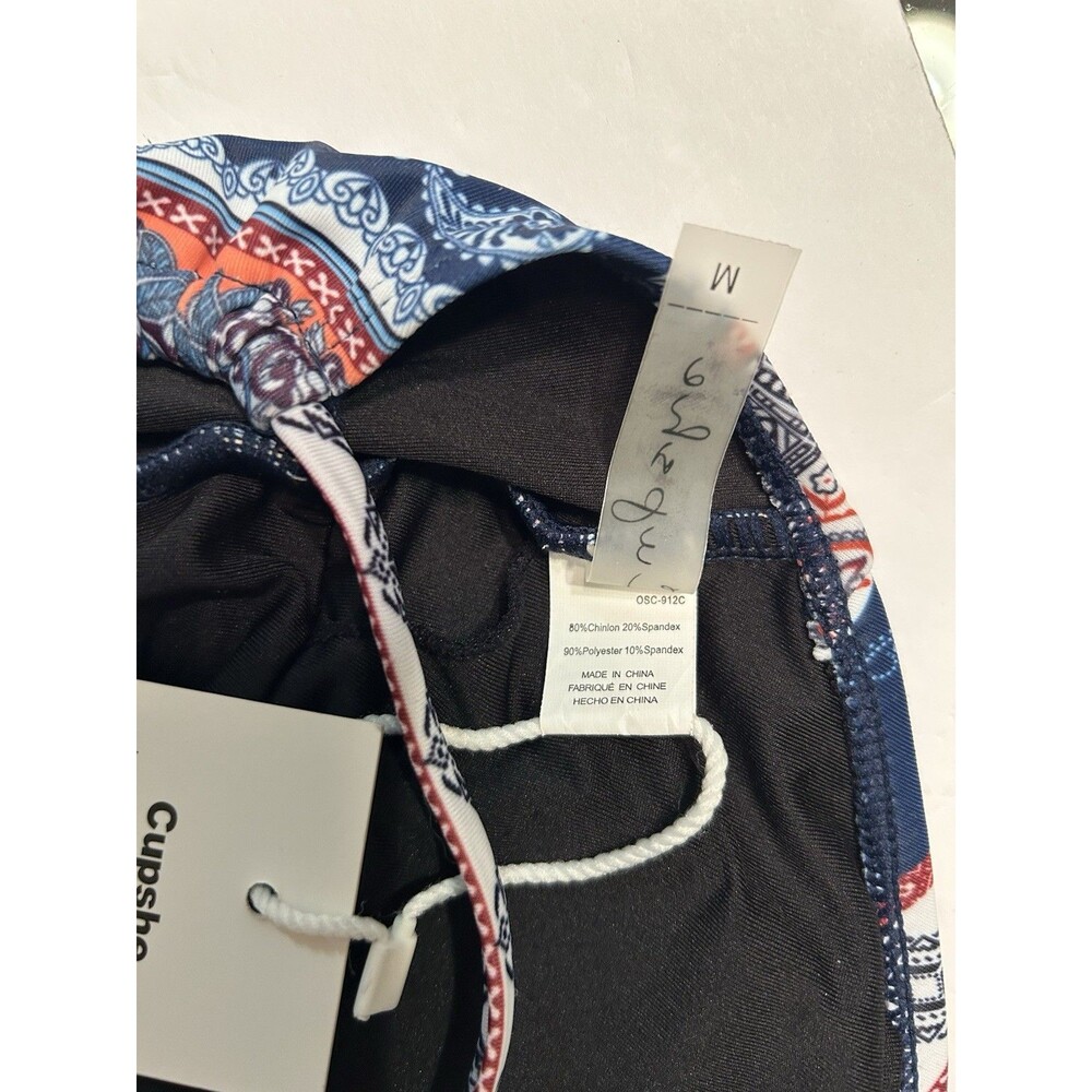 Cupshe One Piece Multicolor Swimsuit Fleet Of Time Size medium NWT - Picture 8 of 9